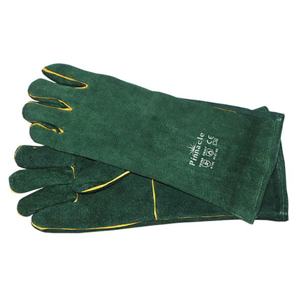Pinnacle Green Lined Welding Gloves 8" Premium Grade