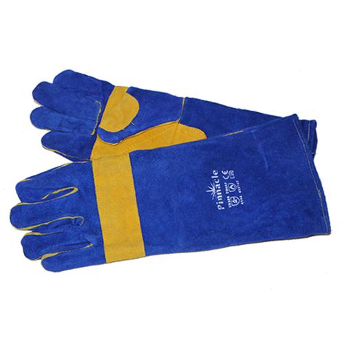 Blue Welding Glove with Yellow Palm Premium