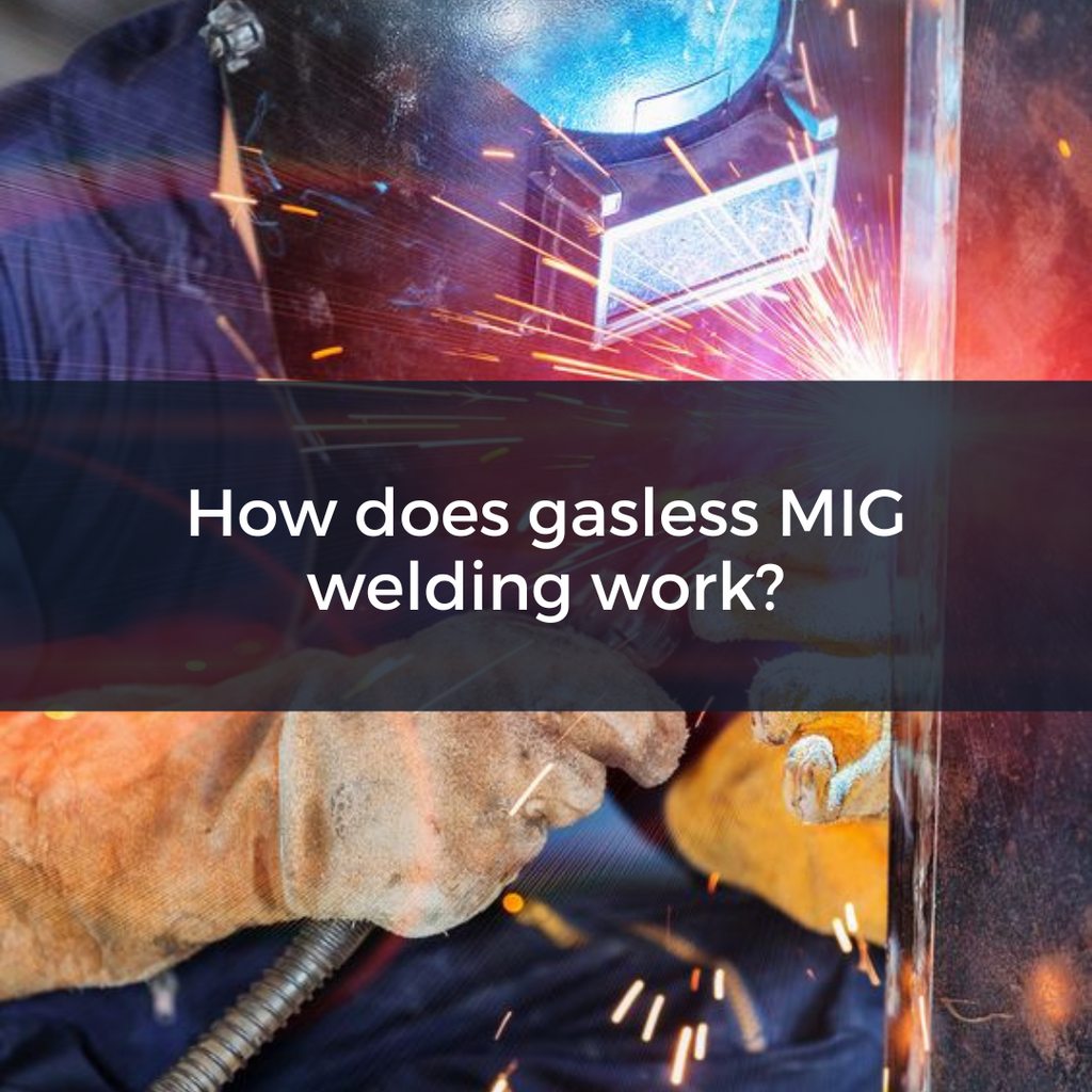 How does gasless MIG welding work?