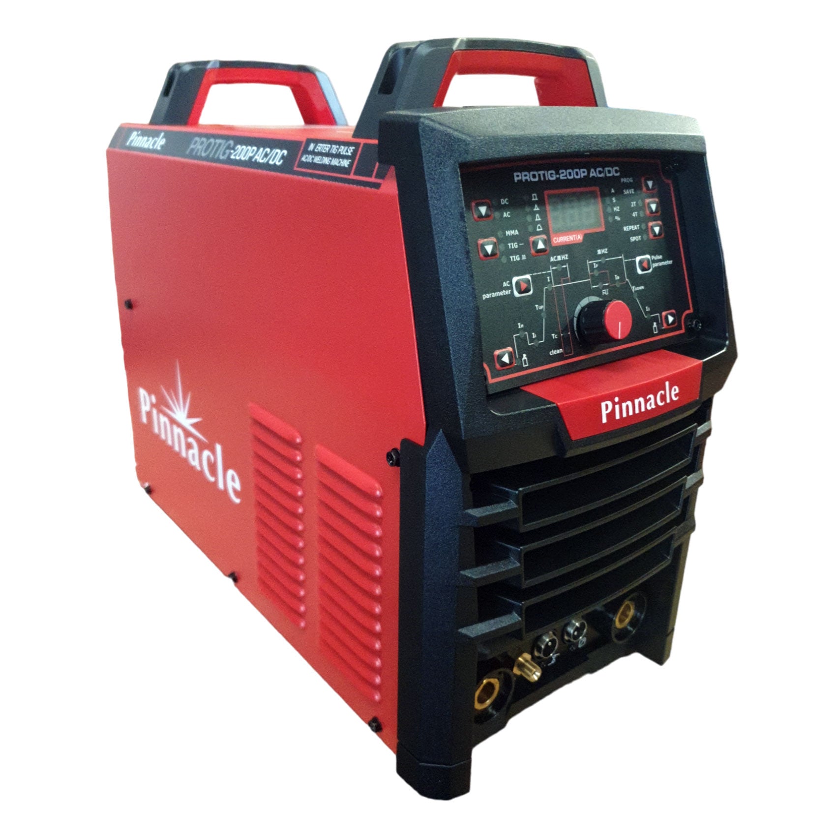 PROTIG 200P AC/DC Pulse Tig Welder perspective view showcasing its sleek design and compact build for South African welding professionals.