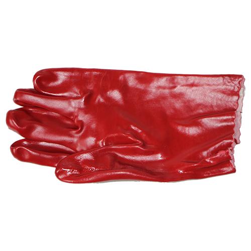 13-100321 PVC Red Open Cuff Gloves 27cm