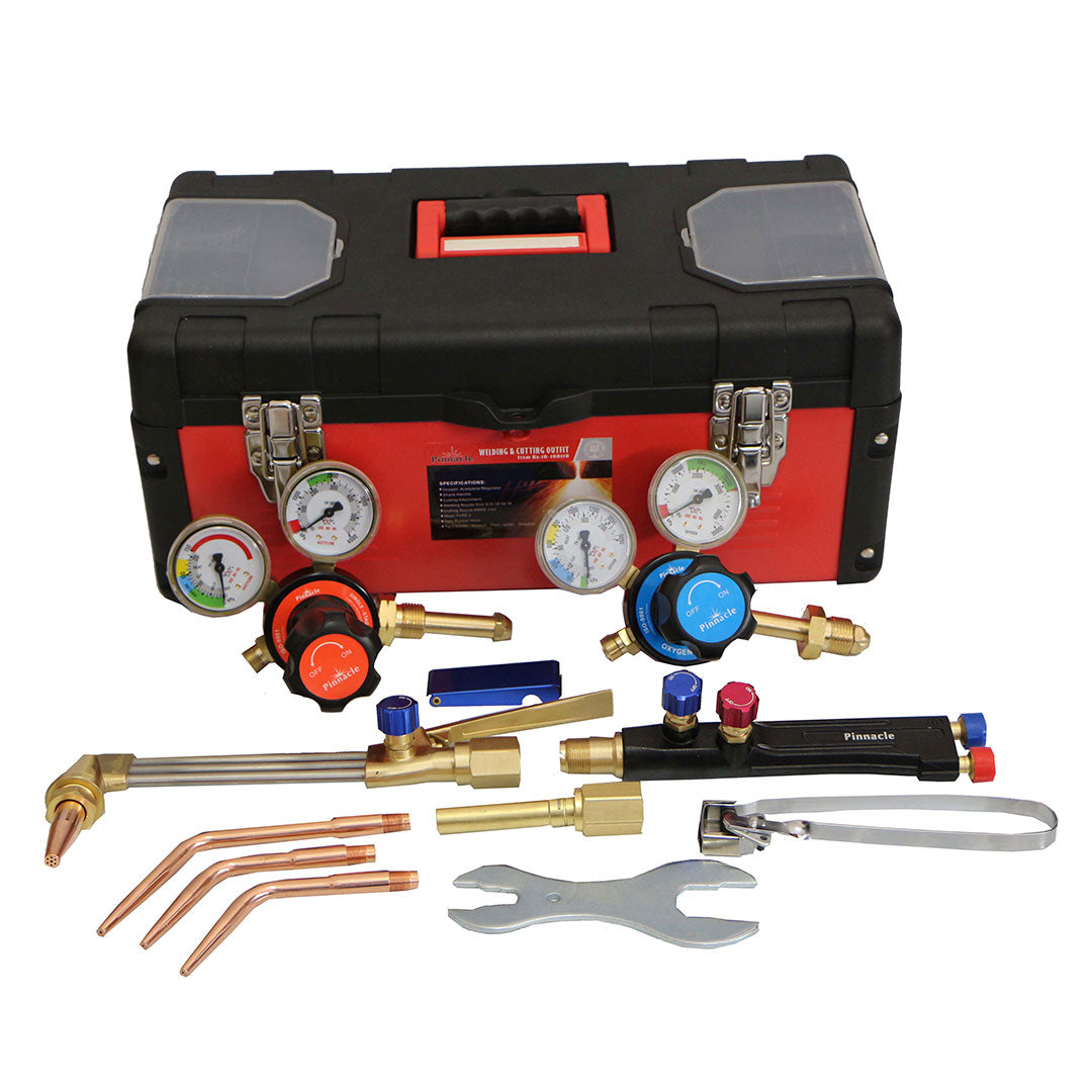 Pinnacle Welding & Cutting Outfit Red (Premium) - Complete Welding Kit