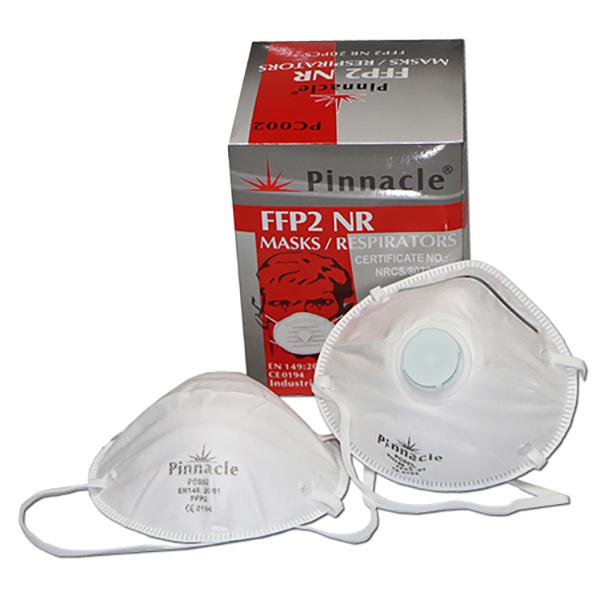 Pinnacle FFP2V Dust Mask with valve - SABS Approved - Box of 20's