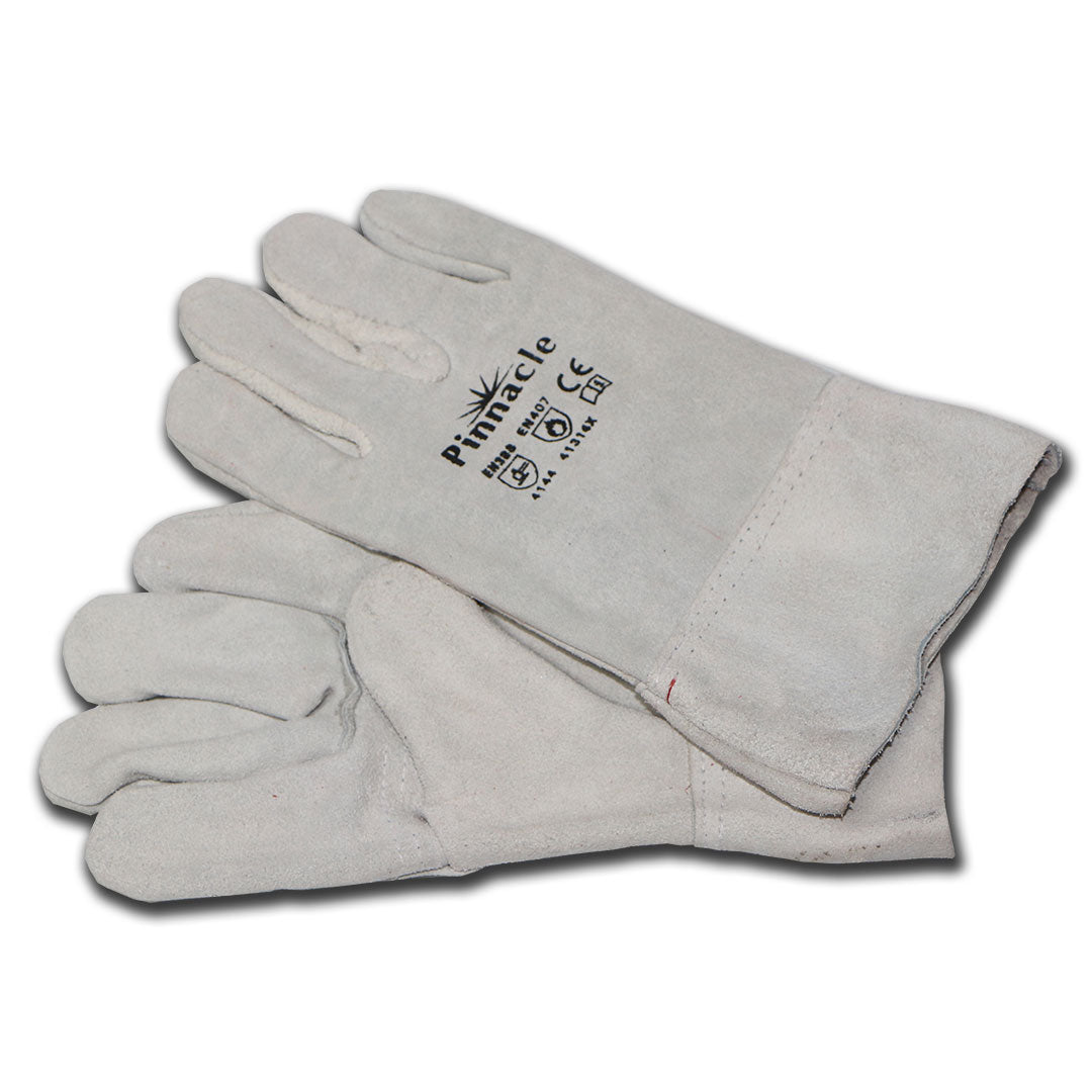 2.5" Chrome Leather Gloves