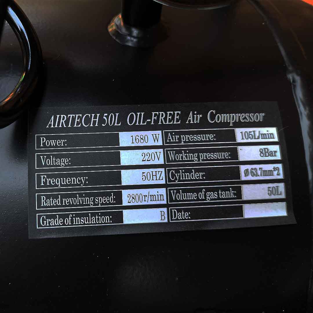50L Silent Air Compressor - Pinnacle GENE AIR Direct-Drive Air Compressor