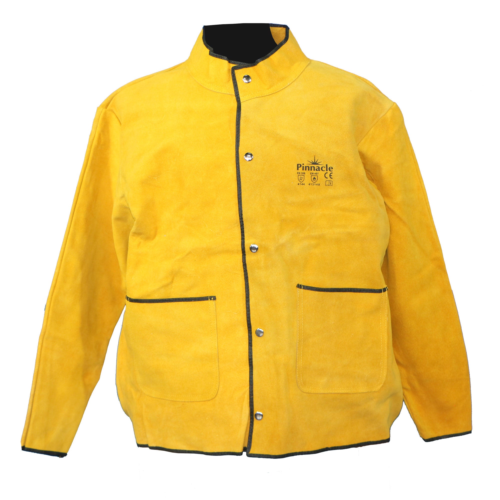 Pinnacle Yellow Suede Leather Welding Jacket