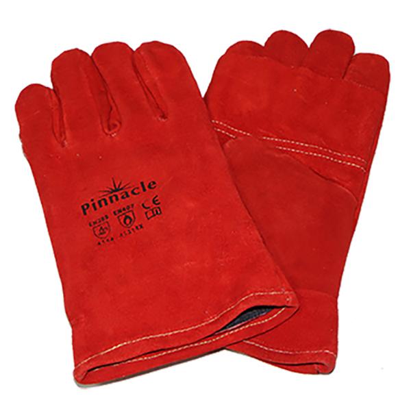 Pinnacle Welding Glove Red Heat Resistant - Kevlar Stitch Elbow 8" (200mm)