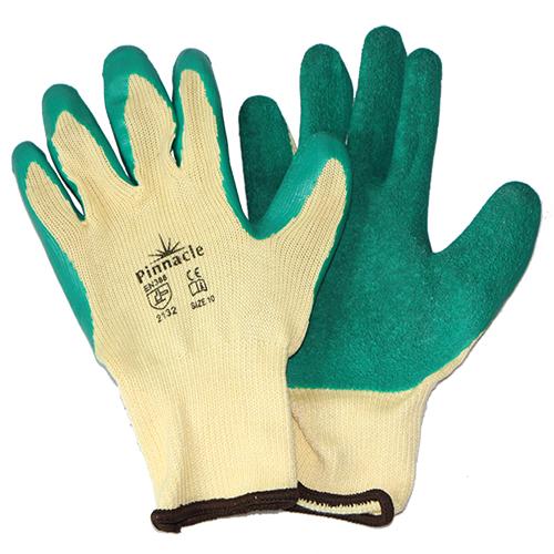 Rubber Coated Gripper Glove Crinkle Palm