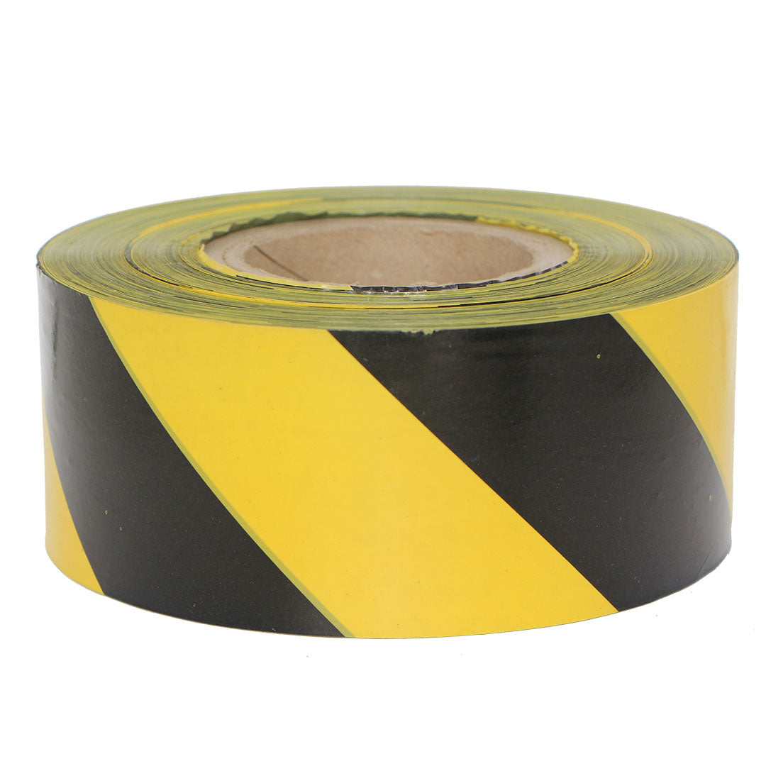 Yellow & Black Barrier Tape 75mm x 500M
